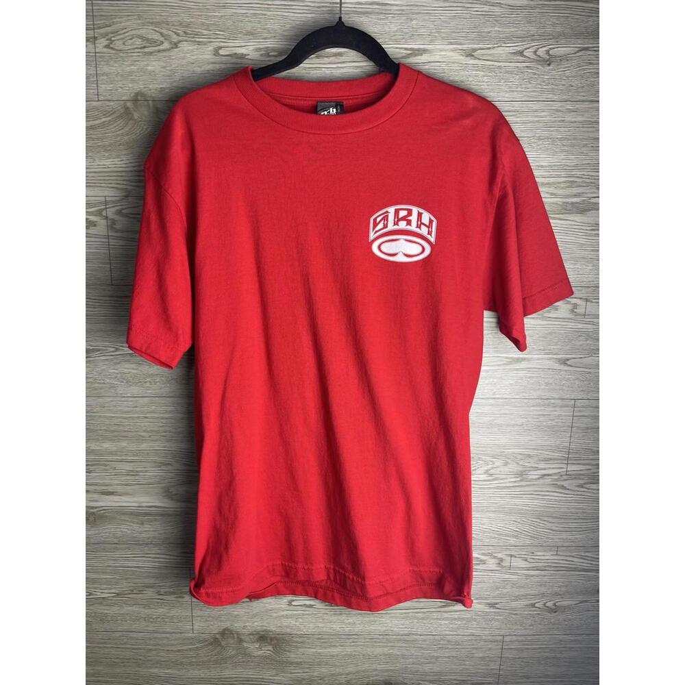 Y2K SRH Red Shirt Logo Men M Grudge Skater